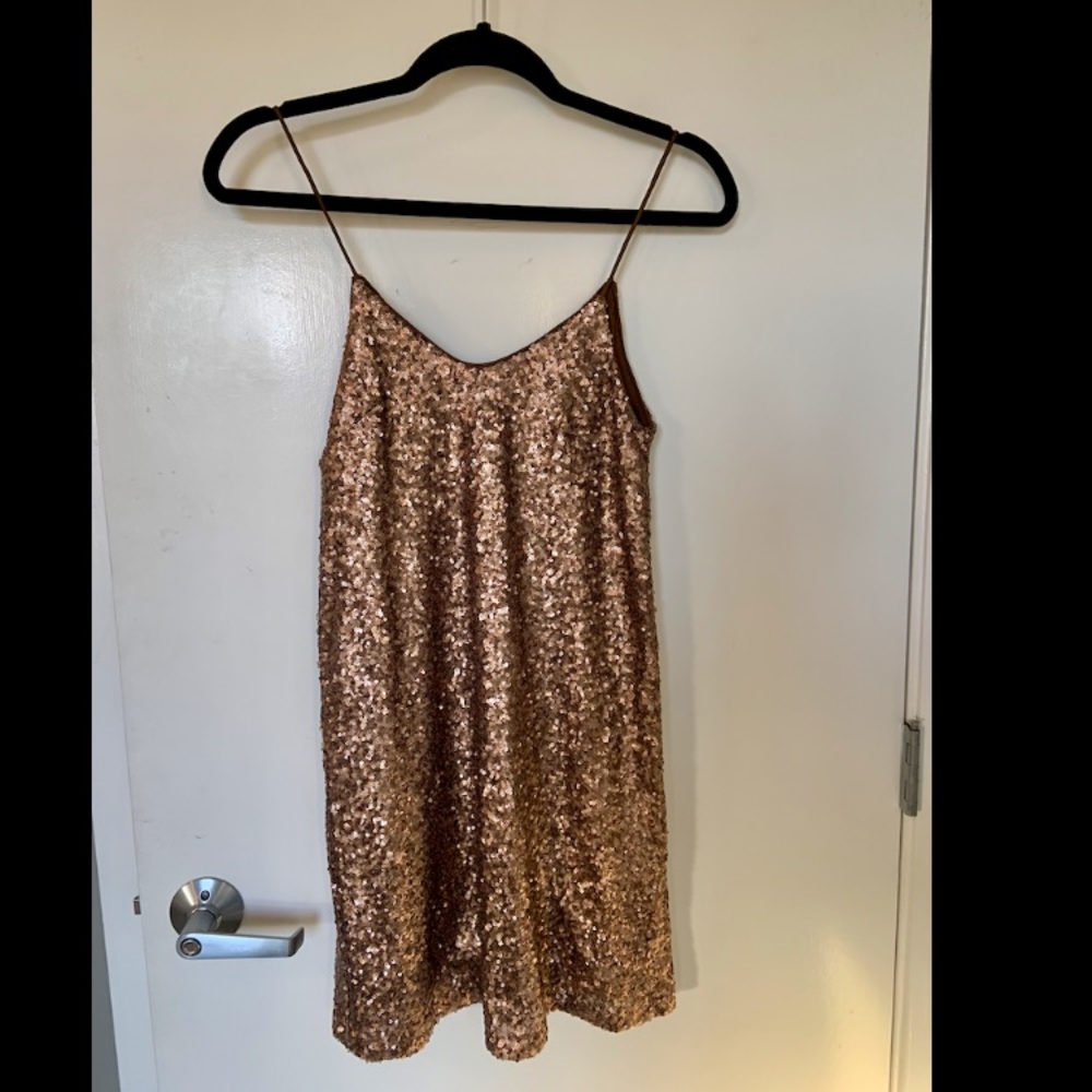 Sequined mini dress